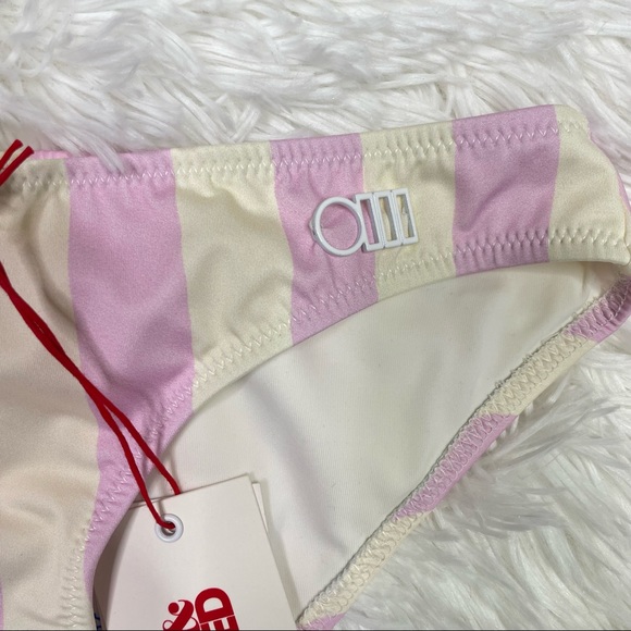 New Solid & Striped Elle Striped Bikini Bottom Size XS - Picture 5 of 8